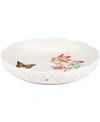 LENOX BUTTERFLY MEADOW SCALLOPED LOW SERVING BOWL