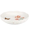 Lenox Butterfly Meadow Low Serving Bowl In White