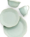 Lenox French Perle Bead Ice Blue Square 4 Piece Place Setting In Ice Blue