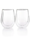 J.A. HENCKELS ZWILLING J.A. HENCKELS SORRENTO DOUBLE WALL STEMLESS RED WINE GLASSES, SET OF 2