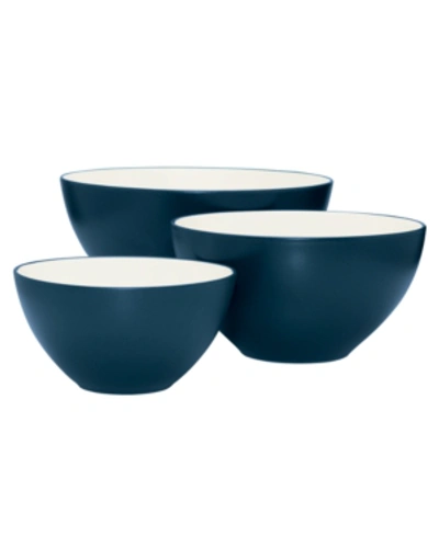 Noritake Bowl Set, 3 Pieces In Blue