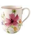 VILLEROY & BOCH DINNERWARE, MARIEFLEUR LATTE MUG