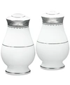 Noritake Odessa Platinum Salt & Pepper Shakers In Silver