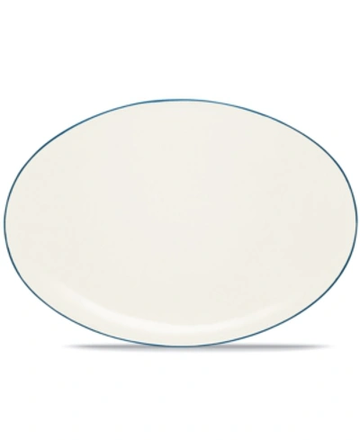 Noritake Colorwave 16" Oval Platter In Blue