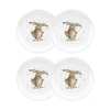 Royal Worcester Wrendale Rabbit Plate "hare Brained" In White
