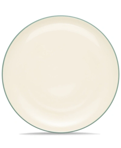 Noritake 12" Coupe Round Platter In Turquoise
