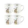 Royal Worcester Wrendale Rabbit Mug "good Hare Day" In White