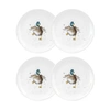 ROYAL WORCESTER WRENDALE DUCK PLATE, "WADDLE AND A QUACK" - SET OF 4