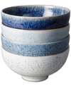 Denby Studio Blue 4-pc. Rice Bowl Set In Blue