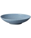 Denby Studio Blue Flint Large Ridged Bowl In Blue