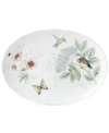 Lenox Butterfly Meadow Flutter Eastern Bluebird Oval Serving Platter In Multi