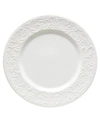 LENOX DINNERWARE, OPAL INNOCENCE CARVED DINNER PLATE