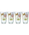 Lenox Butterfly Meadow Collection Acrylic Highball Glasses, Set Of 4
