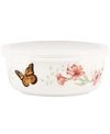 LENOX BUTTERFLY MEADOW SMALL SERVING AND STORAGE BOWL WITH LID