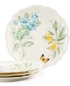 Lenox Butterfly Meadow Set Of 4 Melamine Salad Plates