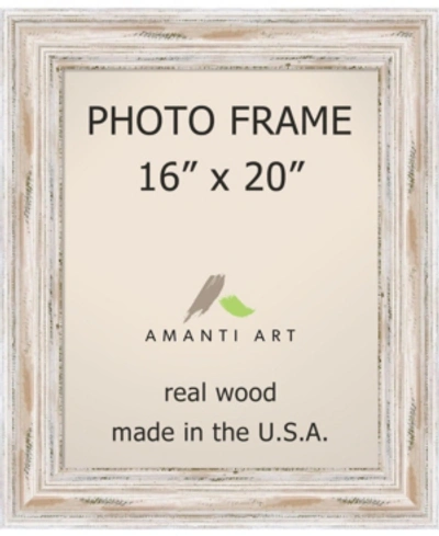 Amanti Art Alexandria Whitewash 16" X 20" Opening Wall Picture Photo Frame
