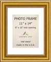 Amanti Art Townhouse Gold 11" X 14" Matted To 8" X 10" Opening Wall Picture Photo Frame