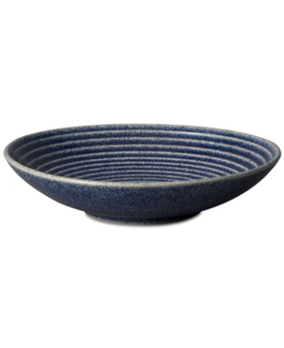 DENBY STUDIO BLUE COBALT MEDIUM RIDGED BOWL