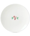LENOX HOLIDAY LEAF MONOGRAM ACCENT PLATE