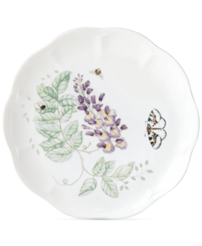 Lenox Butterfly Meadow 9 In. Porcelain Accent/salad Plate In White