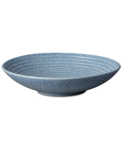 DENBY STUDIO BLUE FLINT MEDIUM RIDGED BOWL