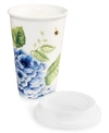 Lenox Butterfly Meadow Blue Thermal Travel Mug In Blue