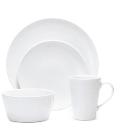 Noritake Swirl 4-pc. Coupe Place Setting In White