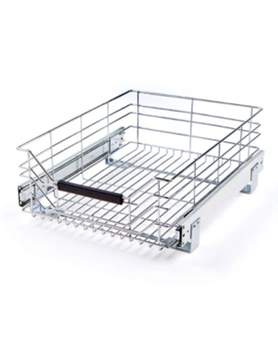 Seville Classics Wire Sliding Storage Drawer In Silver