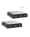 MIND READER MONITOR STAND AND DESK ORGANIZER WITH STORAGE, 2-PACK, BLACK