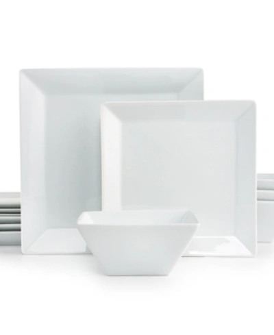 The Cellar 12 Pc. Square Dinnerware Set, Service For 4, Created For Macy's