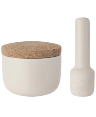 Berghoff Leo Collection Small Mortar And Pestle Set In White