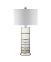 Jonathan Y Evelyn Resin Led Table Lamp In Silver