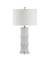 Jonathan Y Tiki Ceramic Led Table Lamp In White