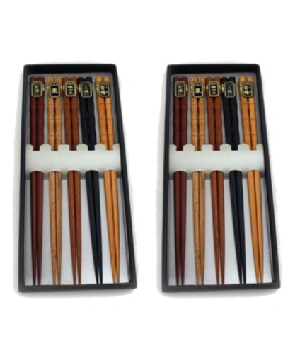 Berghoff Wooden Chopsticks, Set Of 10 In Multi