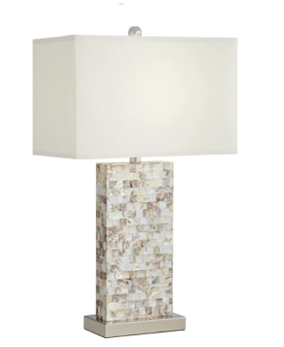 Pacific Coast Mother Of Pearl Rectangle Block Table Lamp In Natural