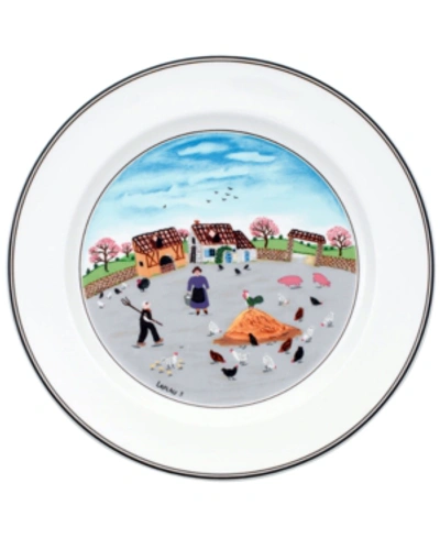 VILLEROY & BOCH DESIGN NAIF DINNER PLATE, COUNTRY YARD