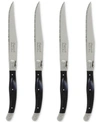 FRENCH HOME LAGUIOLE BLACK STEAK KNIVES, SET OF 4