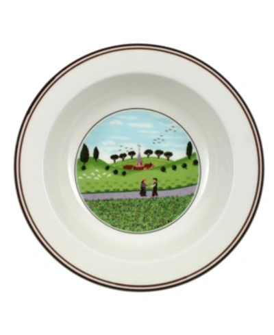 VILLEROY & BOCH DESIGN NAIF RIM CEREAL BOWL, FRIENDS MEETING