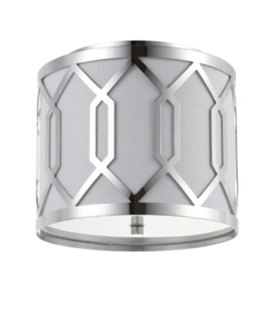 JONATHAN Y HEX 2-LIGHT METAL LED FLUSH MOUNT