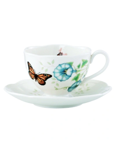 Lenox Butterfly Meadow Butterfly Cup And Saucer Set In Monarch