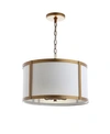 JONATHAN Y THATCHER METAL LED PENDANT LIGHT