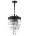 Jonathan Y Wyatt 2-light Crystal Led Chandelier In Bronze