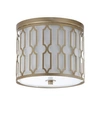 Jonathan Y Link 2-light Metal Led Flush Mount In Gold