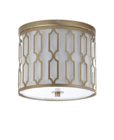 JONATHAN Y LINK 2-LIGHT METAL LED FLUSH MOUNT