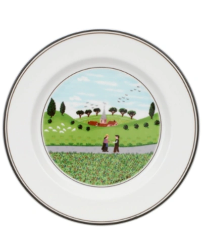 VILLEROY & BOCH DESIGN NAIF BREAD & BUTTER PLATE, BOY & GIRL