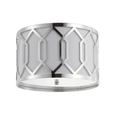 JONATHAN Y HEX 3-LIGHT METAL LED FLUSH MOUNT