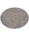 Chilewich Mini Basketweave Oval Placemat In Gravel