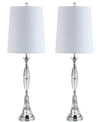 Jonathan Y Reid Crystal Led Table Lamp, Set Of 2 In Clchrome