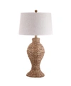 JONATHAN Y ELICIA SEAGRASS WEAVE LED TABLE LAMP