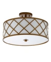 Jonathan Y Elizabeth Metal Led Flush Mount In Gold